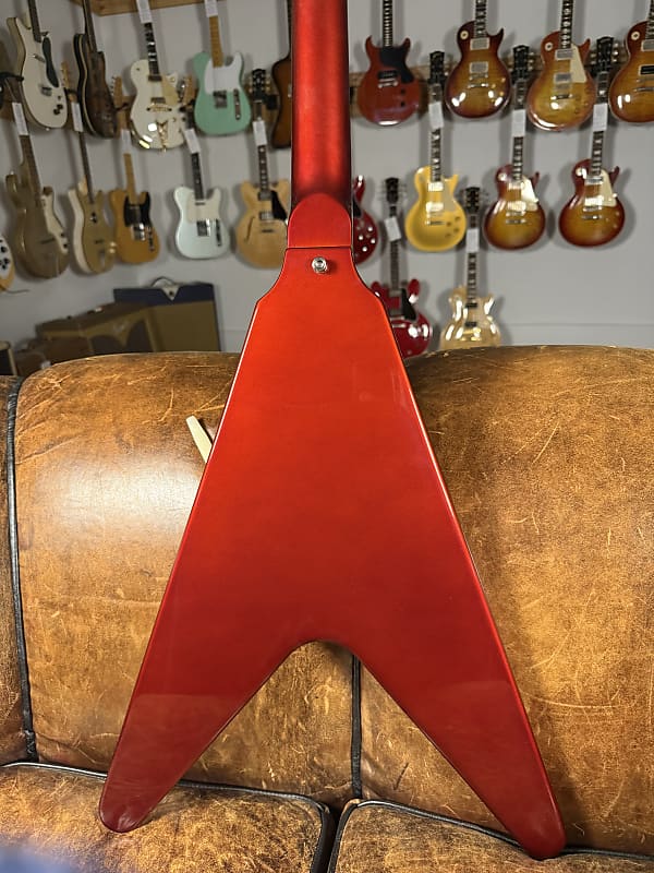 2021 Gibson Custom Shop '67 Mahogany Flying V Reissue with Maestro Vibrola - Sparkling Burgundy