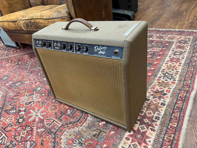 1962 Fender Deluxe 6G3 Brownface 20-Watt 1x12" Guitar Combo - Brown