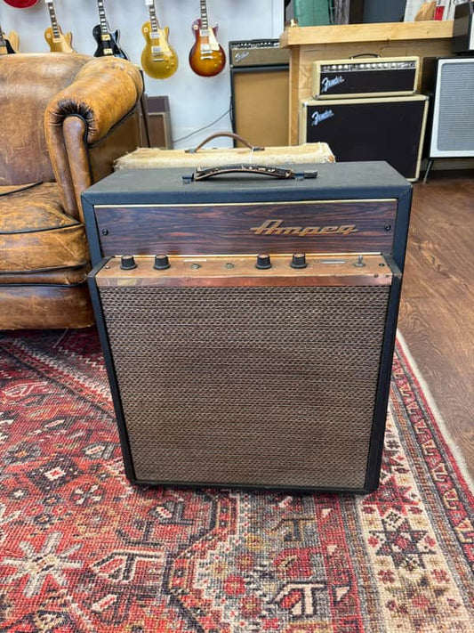1967 Ampeg J-12R Reverbojet"Golden Glo" 18-Watt 1x12" Guitar Combo - Black