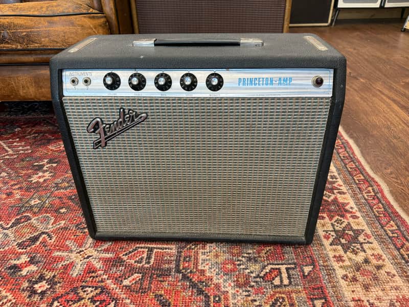 1969 Fender Princeton AA964 - Black/silver