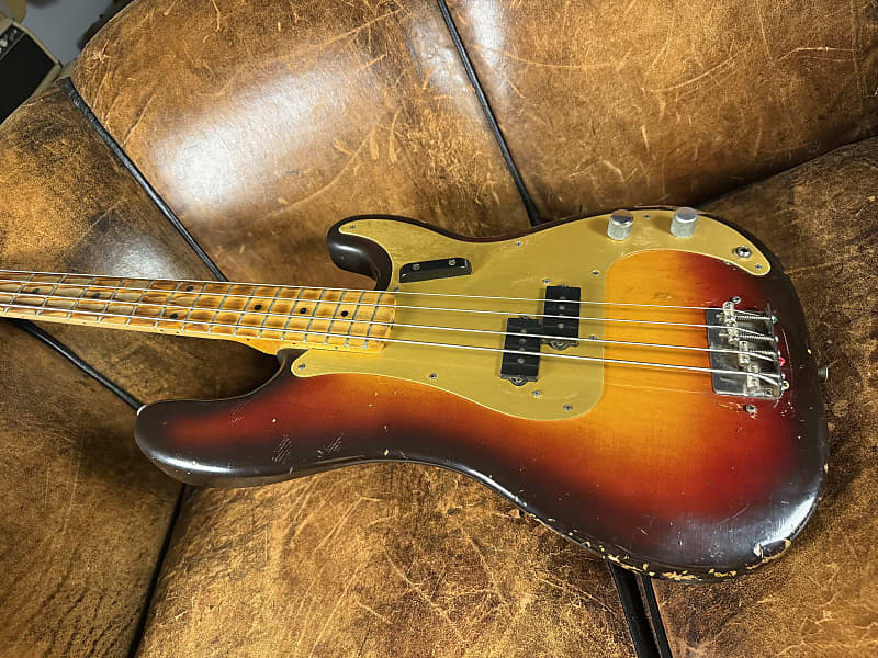 1959 Fender Precision Bass - Sunburst - Gold Anodized Guard - 1 Owner - OHSC