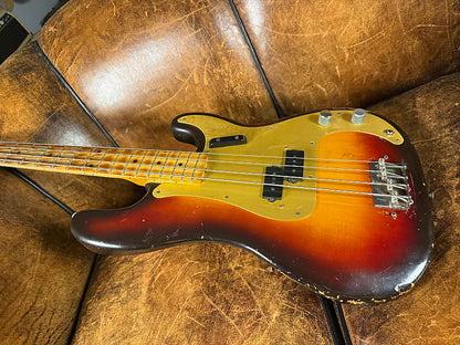 1959 Fender Precision Bass - Sunburst - Gold Anodized Guard - 1 Owner - OHSC