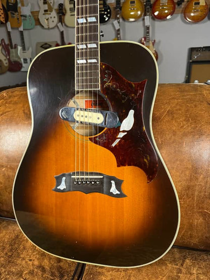 1980 Gibson Dove - Vintage Sunburst - DeArmond Pickup - OHSC