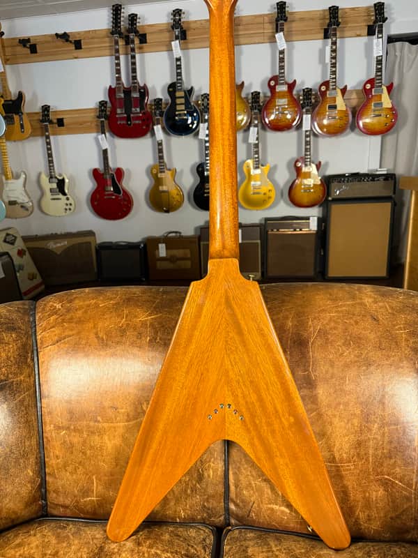 2021 Gibson Custom Shop '58 Mahogany Flying V Reissue - VOS Natural Walnut
