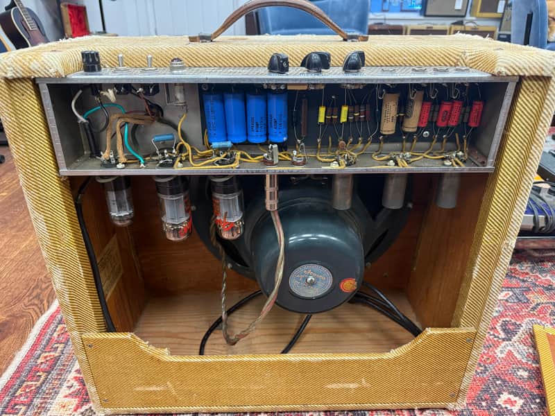 1953 Fender Pro 5C5 Wide Panel 18-Watt 1x15" Guitar Combo - Tweed