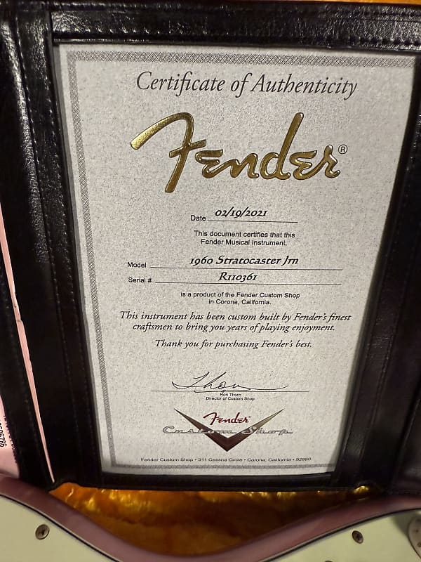 2021 Fender Custom Shop 1960 Stratocaster Journeyman - Burgundy Mist Metallic