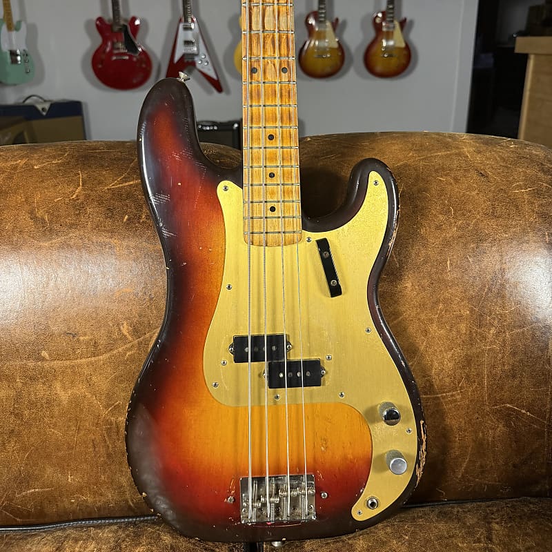 1959 Fender Precision Bass - Sunburst - Gold Anodized Guard - 1 Owner - OHSC