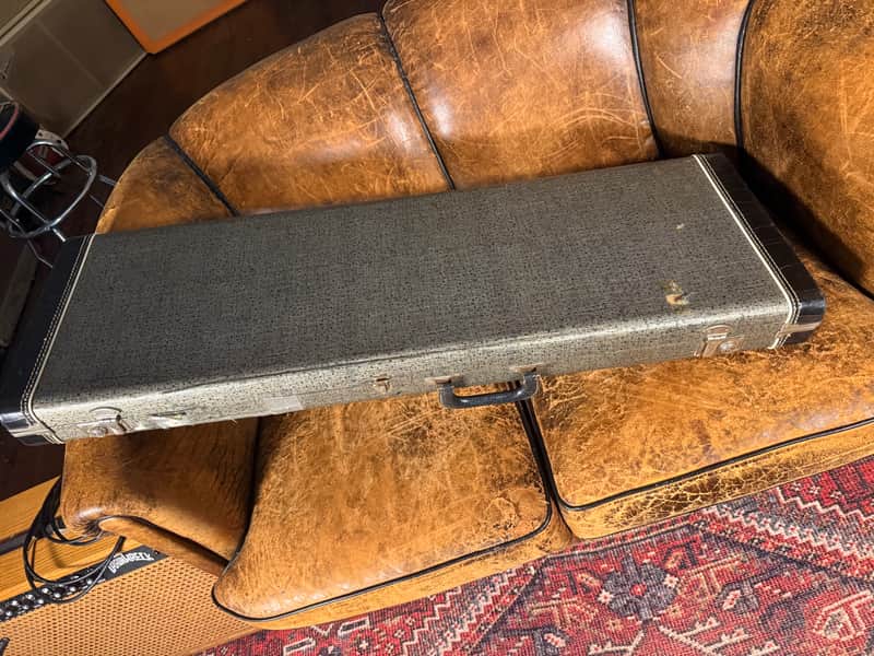 1967 Fender Mustang Guitar - Olympic White - OHSC