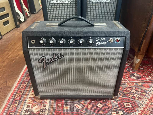 1984 Fender Super Champ EV Version 18-Watt 1x10" Guitar Combo - Black