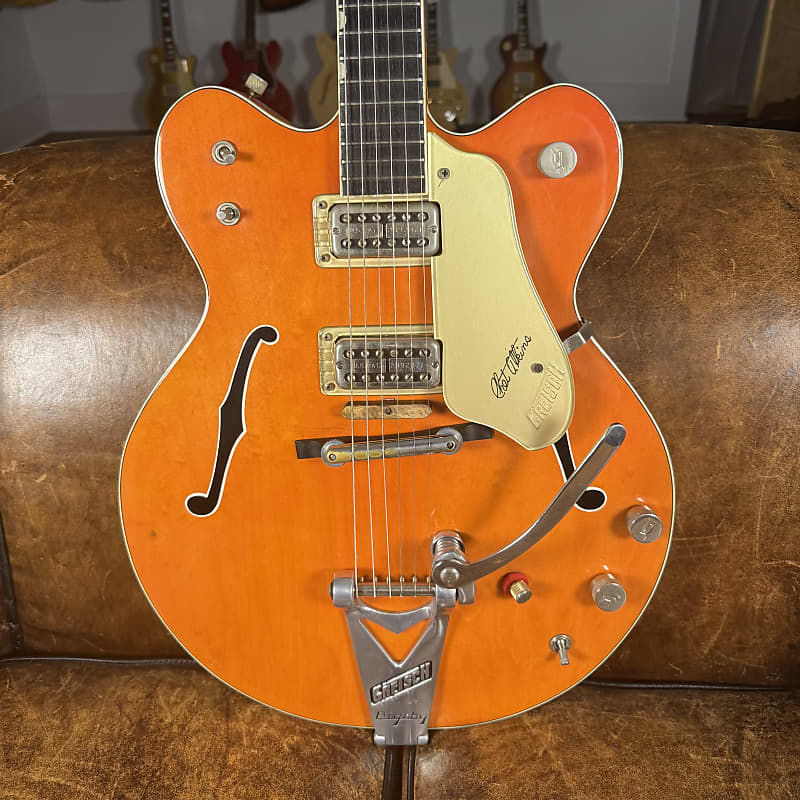 1964 Gretsch 6120 Chet Atkins Hollow Body - Orange - OHSC