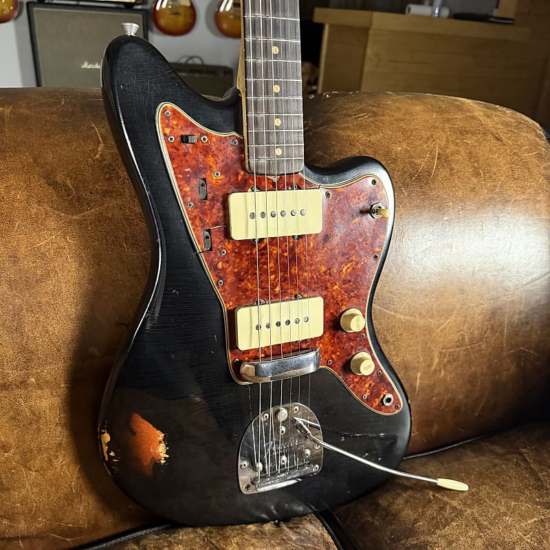 1963 Fender Jazzmaster - Black Refin - OHSC