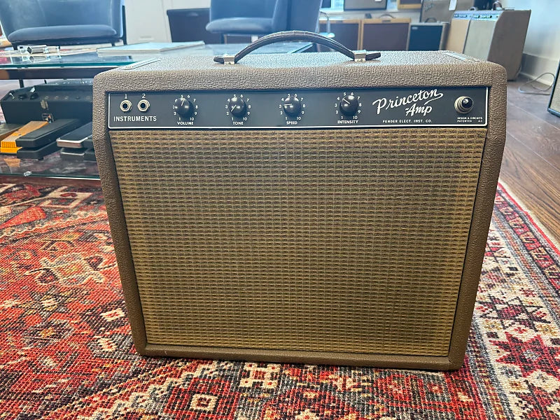 1963 Fender Princeton 6G2 Brownface 12-Watt 1x10" Guitar Combo - Brown