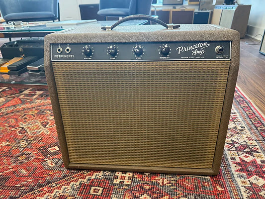 1963 Fender Princeton 6G2 Brownface 12-Watt 1x10" Guitar Combo - Brown