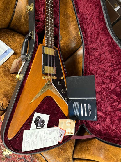 2021 Gibson Custom Shop '58 Mahogany Flying V Reissue - VOS Natural Walnut