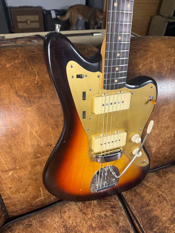 1959 Fender Jazzmaster - Sunburst with Gold Anodized Pickguard - OHSC - Ex. Brian Fallon