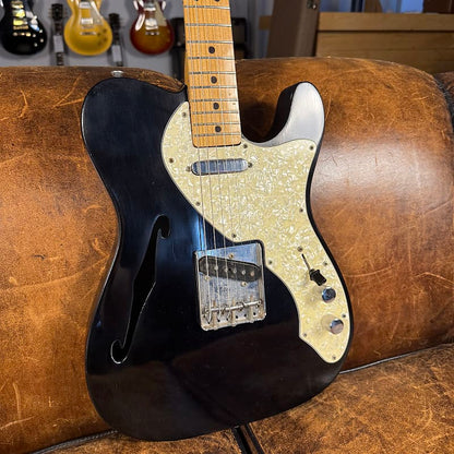 1971 Fender Telecaster Thinline - Black Refin - OHSC