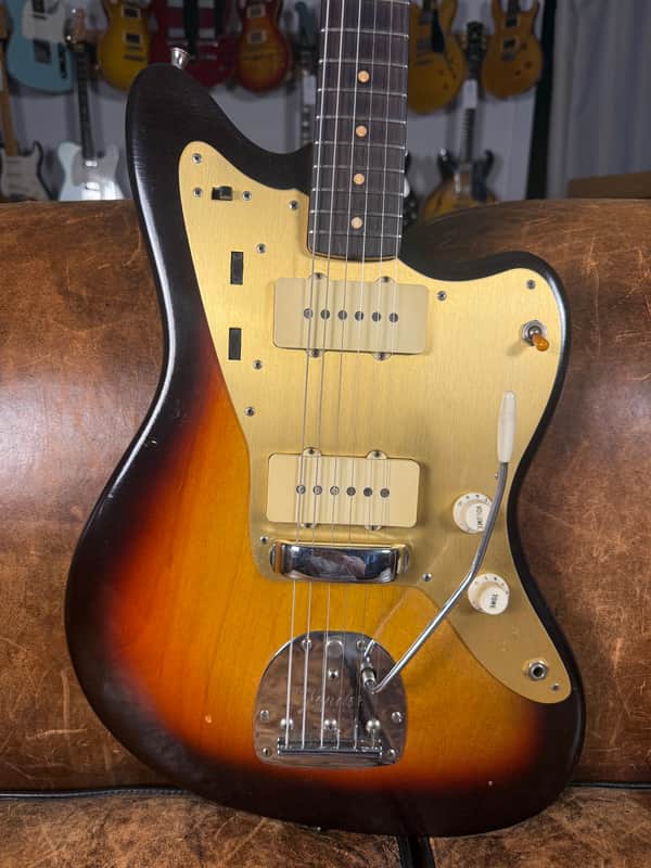 1959 Fender Jazzmaster - Sunburst with Gold Anodized Pickguard - OHSC - Ex. Brian Fallon