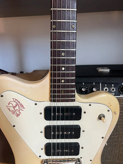 1965 Gibson Firebird III Non-Reverse - Refin Polaris White