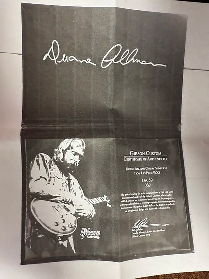 2013 Gibson Custom Shop Duane Allman '59 Les Paul Standard - VOS Double Dirty Lemon Burst