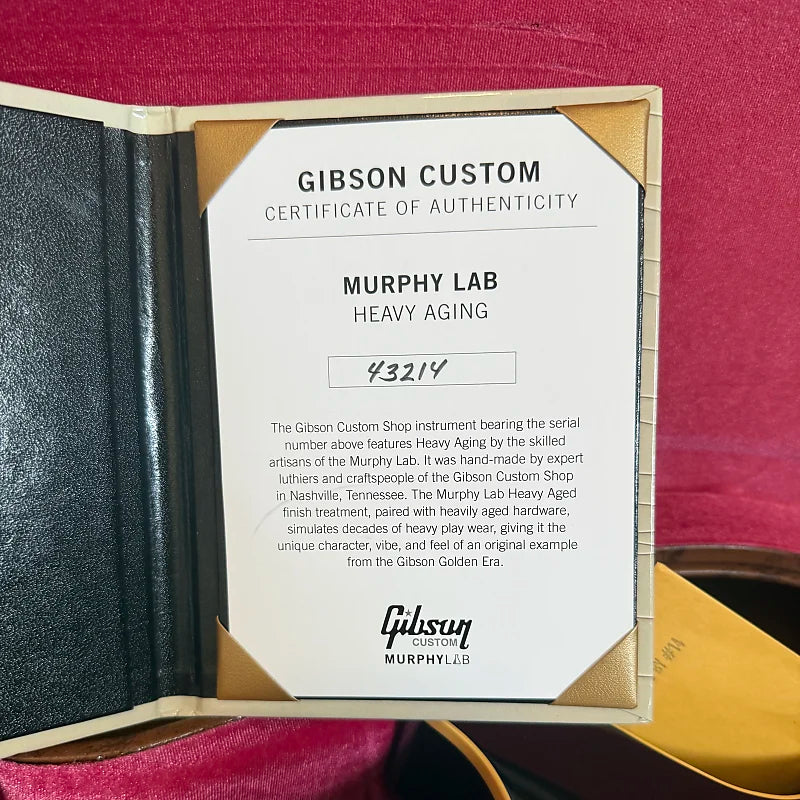 Gibson Custom Shop ‘54 Made 2 Measure Murphy Lab - Black