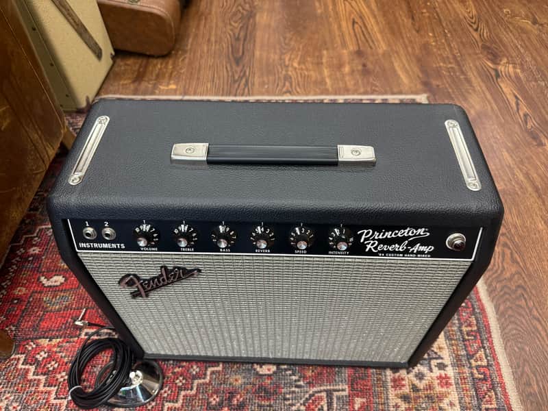 Fender '64 Custom Hand-Wired Princeton Reverb-Amp 12-Watt 1x10" Guitar Combo 2020 - Present - Black