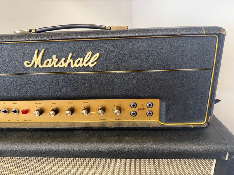 1967 Marshall JTM50 "Black Flag" 1987 Lead 2-Channel 50-Watt Guitar Amp Head - Black