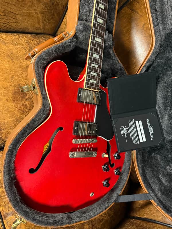 2017 Gibson Memphis ES-335 Block - Satin Faded Cherry