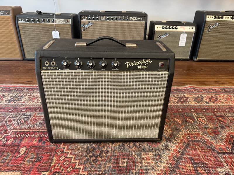 1965 Fender Princeton Combo - Black Panel