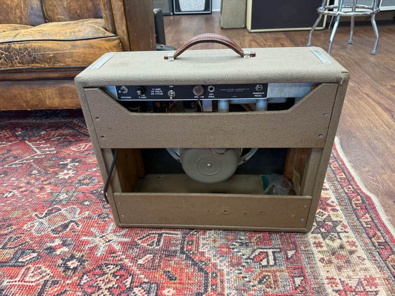 1962 Fender Deluxe 6G3 Brownface 20-Watt 1x12" Guitar Combo - Brown