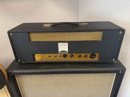 1967 Marshall JTM50 "Black Flag" 1987 Lead 2-Channel 50-Watt Guitar Amp Head - Black