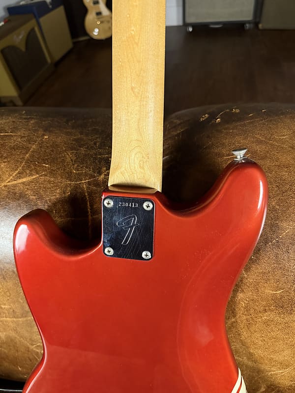 1969 Fender Competition Mustang - Red - Front & Back Stripes