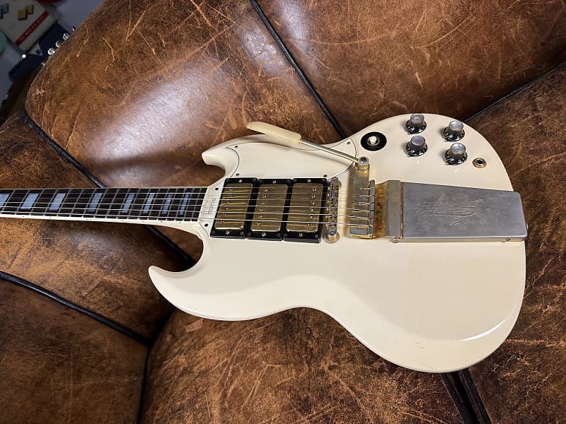 1965 Gibson SG Custom - White - Wide Nut