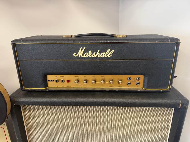1967 Marshall JTM50 "Black Flag" 1987 Lead 2-Channel 50-Watt Guitar Amp Head - Black