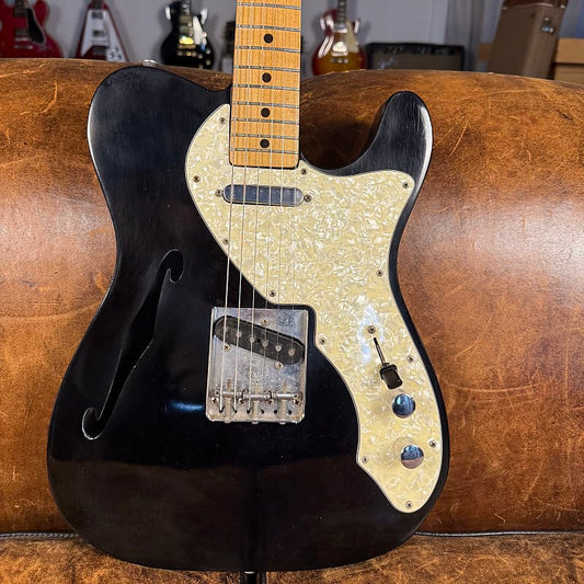 1971 Fender Telecaster Thinline - Black Refin - OHSC