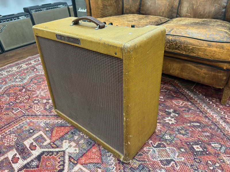 1959 Fender Bandmaster 5E7 Narrow Panel 26-Watt 3x10" Guitar Combo - Tweed