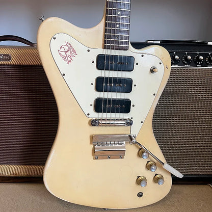 1965 Gibson Firebird III Non-Reverse - Refin Polaris White