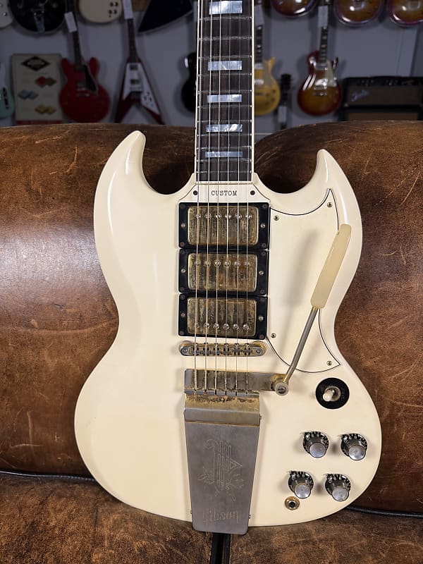 1965 Gibson SG Custom - White - Wide Nut