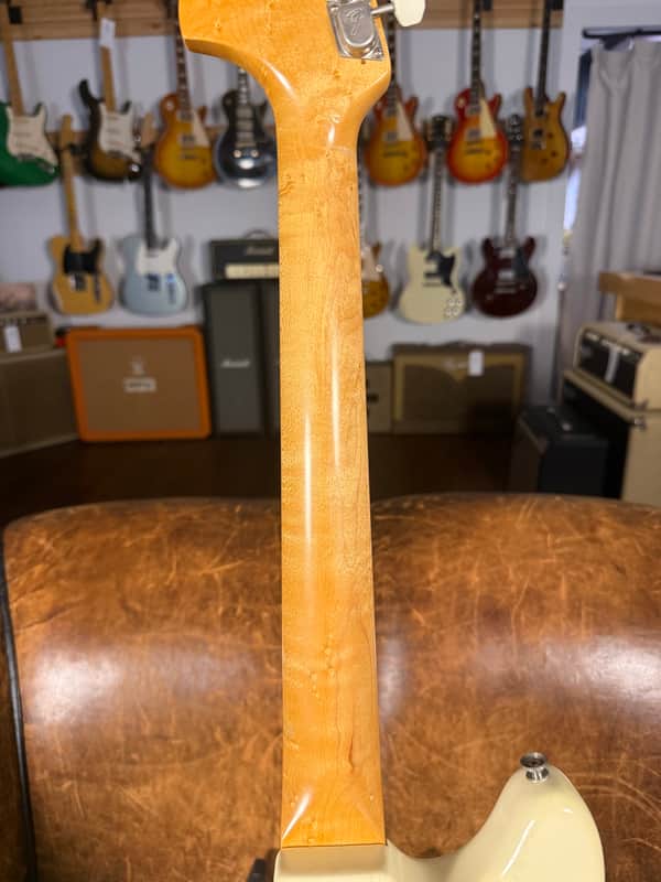 1967 Fender Mustang Guitar - Olympic White - OHSC