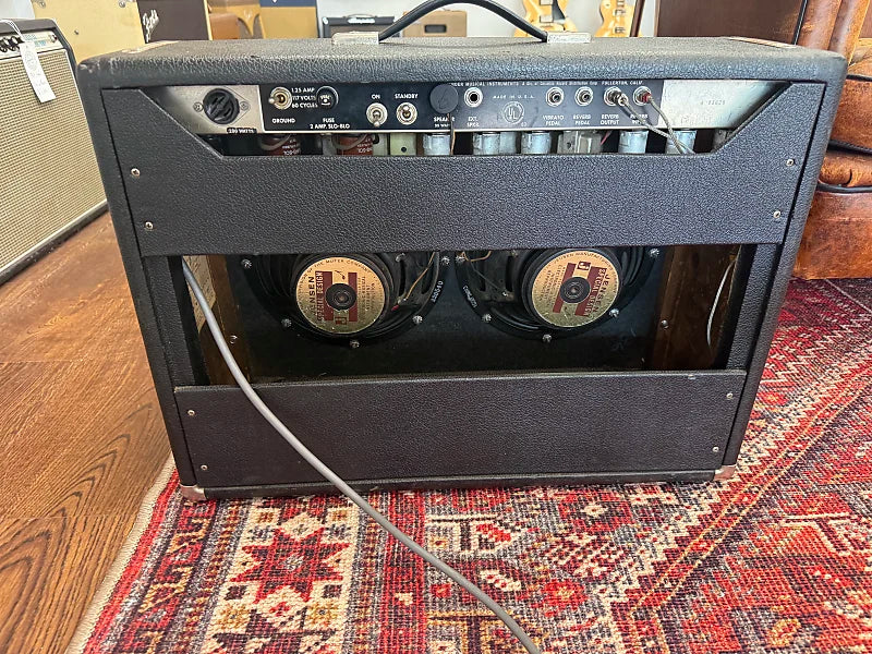 1965 Fender Vibrolux Reverb 2-Channel 35-Watt 2x10" Guitar Combo - Black Panel