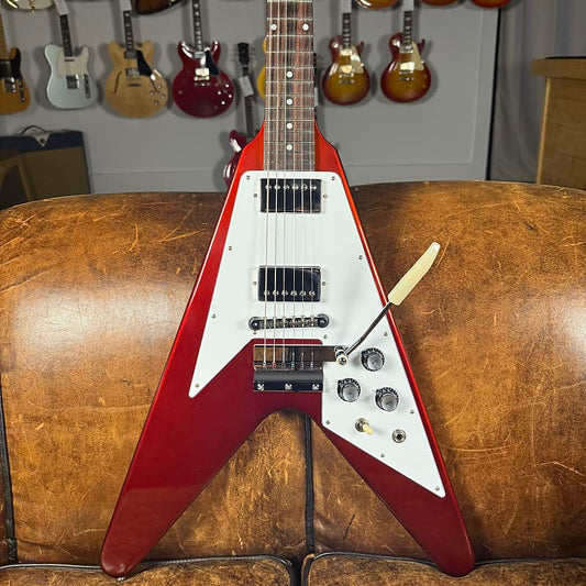 2021 Gibson Custom Shop '67 Mahogany Flying V Reissue with Maestro Vibrola - Sparkling Burgundy