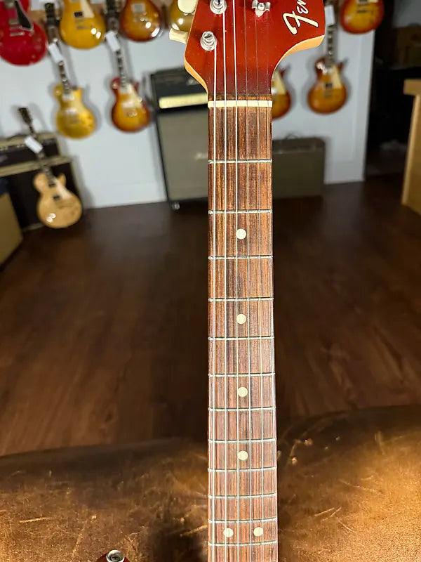 1969 Fender Competition Mustang - Red - Front & Back Stripes