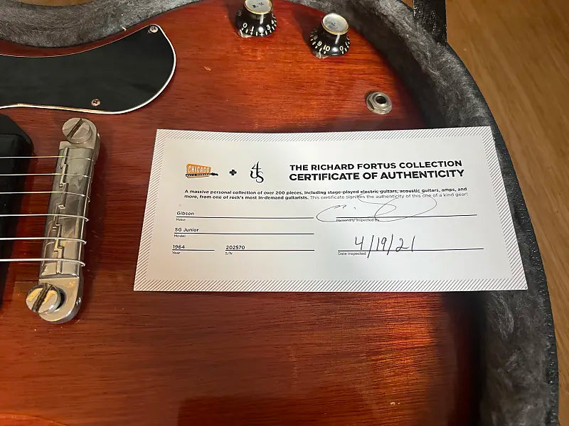 1962 Gibson SG Junior - Cherry - Ex. Richard Fortus