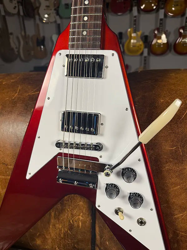2021 Gibson Custom Shop '67 Mahogany Flying V Reissue with Maestro Vibrola - Sparkling Burgundy