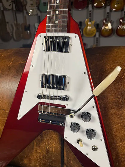 2021 Gibson Custom Shop '67 Mahogany Flying V Reissue with Maestro Vibrola - Sparkling Burgundy