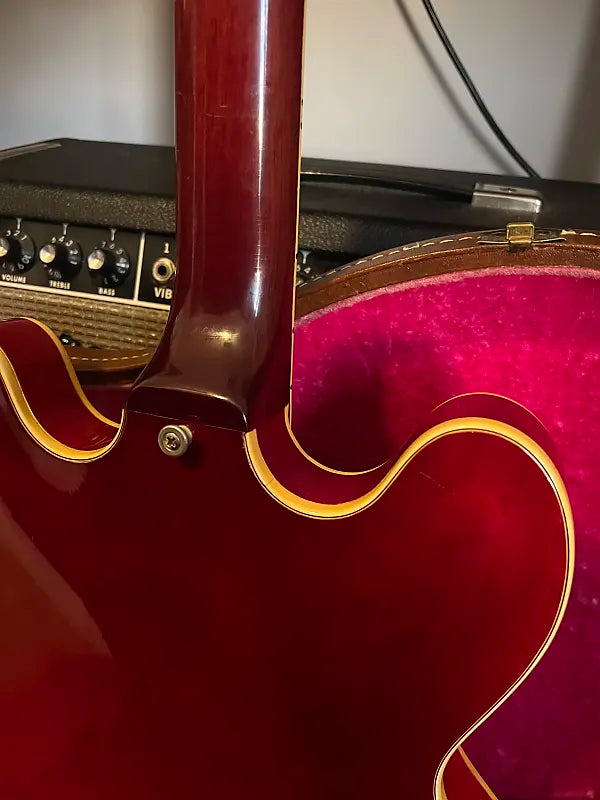 1962 Gibson ES-355TDSV with Sideways Vibrola - Cherry - OHSC