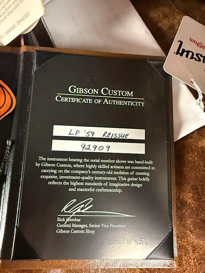 2012 Gibson Custom Shop ‘59 Les Paul - Jam City Makeover Brazilian Board