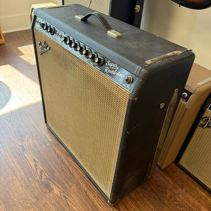 1965 Fender Super Reverb 2-Channel 40-Watt 4x10" Guitar Combo - Black Panel