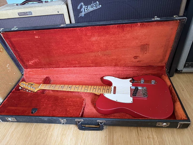 1967 Fender Telecaster - Dakota Red Refinish - Maple Cap - OHSC
