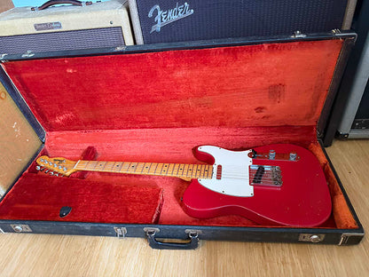 1967 Fender Telecaster - Dakota Red Refinish - Maple Cap - OHSC