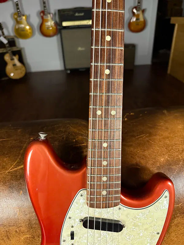 1969 Fender Competition Mustang - Red - Front & Back Stripes